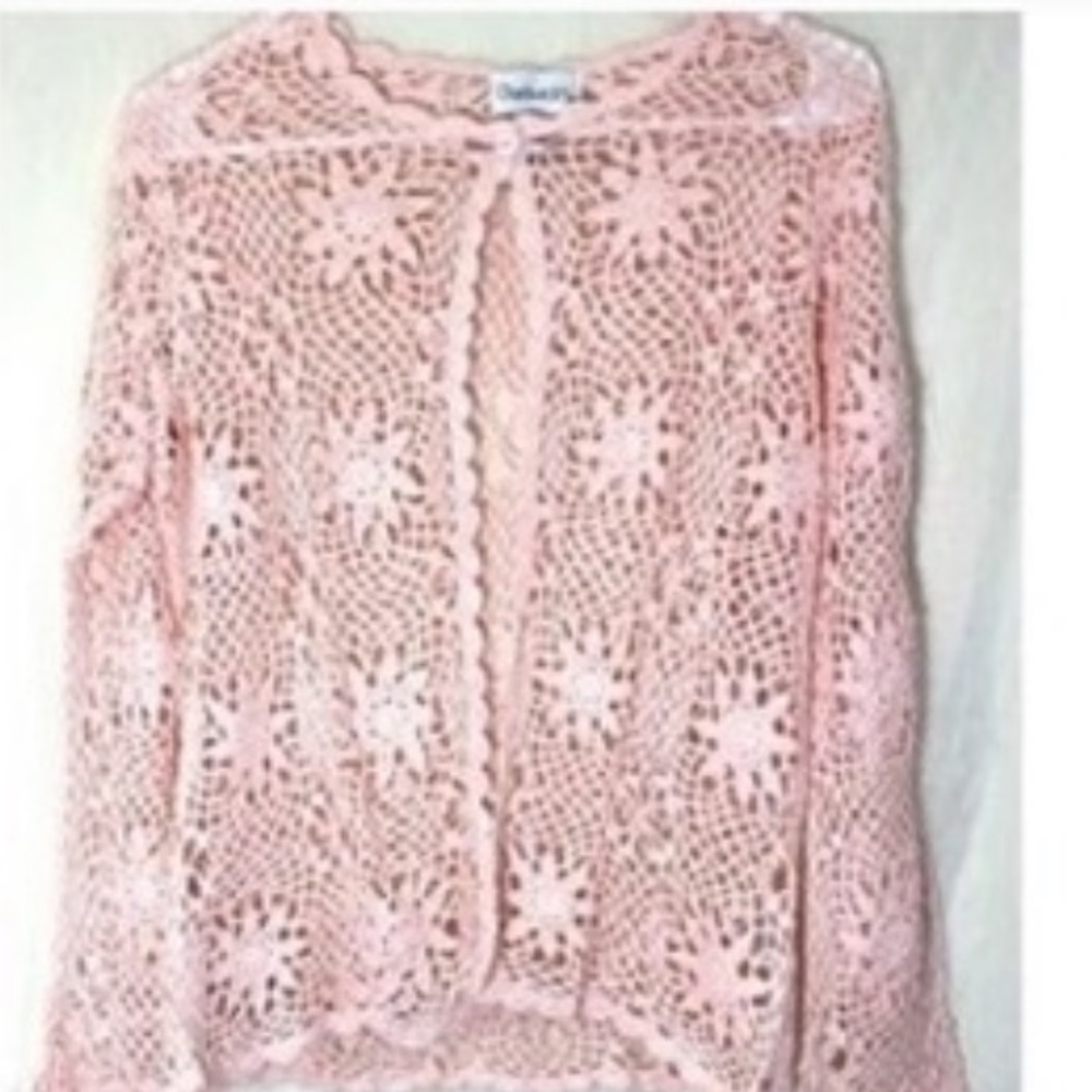 Chadwick’s 2 piece set tank and cardigan Sz l